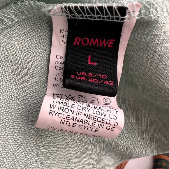 Spaghetti Strap Babydoll Cami Top Womens L Sage Green Spring Peplum Fairycore - Picture 14 of 16